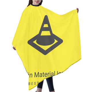 Personality  Blocking Road Minimal Bright Yellow Material Icon Hair Cutting Cape