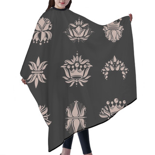 Personality  Collection Of Coat Of Arms Hair Cutting Cape