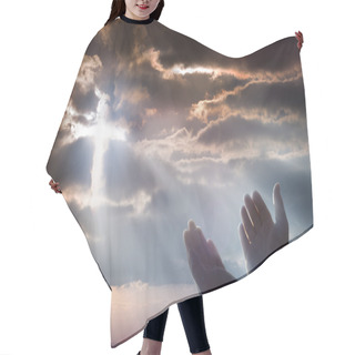 Personality  Crucifix From Heaven - Faith And Prayer Hair Cutting Cape