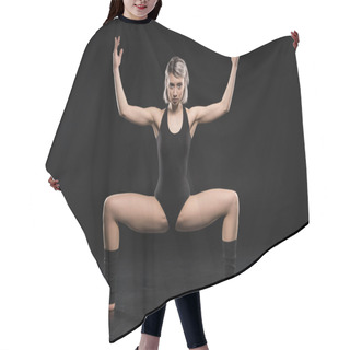 Personality  Young Dancer Posing  Hair Cutting Cape