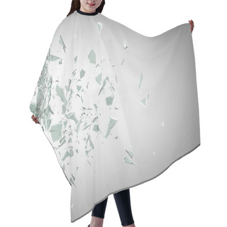 Personality  Broken Glass Background Hair Cutting Cape