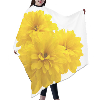 Personality  Yellow Flower Hair Cutting Cape