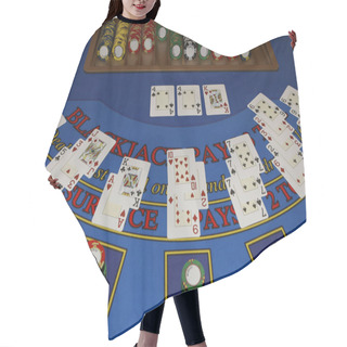 Personality  Casino - Blackjack Table Hair Cutting Cape