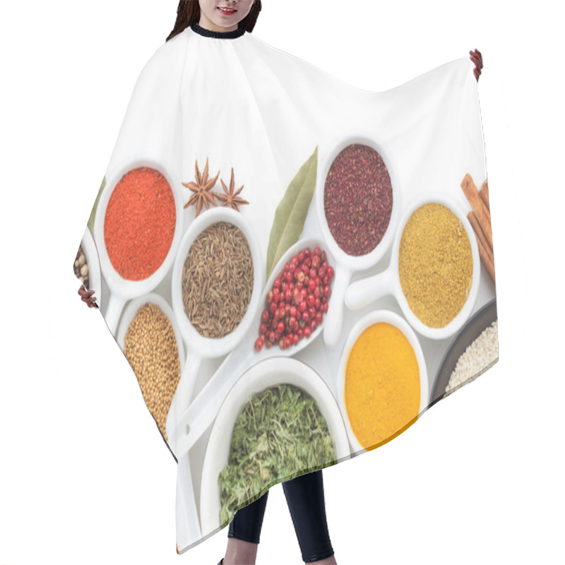 Personality  Various spices selection hair cutting cape