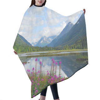 Personality  Alaskan Mountain And Lake Landscape Hair Cutting Cape