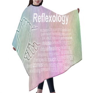 Personality  Reflexology Word Cloud Banner  Hair Cutting Cape
