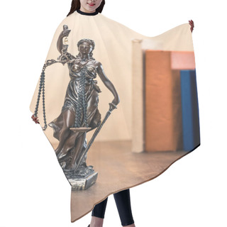 Personality  Statue Of Lady Justice  Hair Cutting Cape