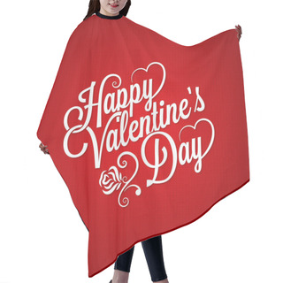 Personality  Valentines Day Vintage Lettering Background Hair Cutting Cape