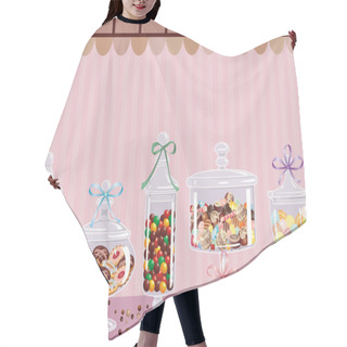Personality  Candy Bar Hair Cutting Cape