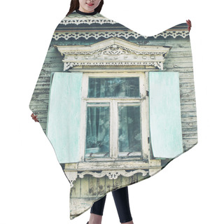 Personality  Vintage Window And Old Stone Wall  Hair Cutting Cape