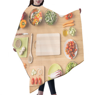 Personality  Healthy Vegetarian Home Made Food Hair Cutting Cape