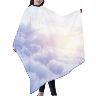 Personality  Sunny Sky Background Hair Cutting Cape