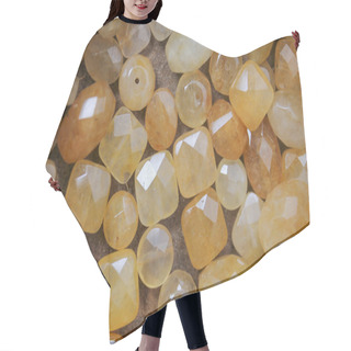 Personality  Amber Stones Hair Cutting Cape
