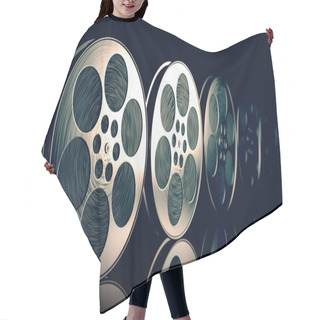 Personality  Film Reels. Hair Cutting Cape