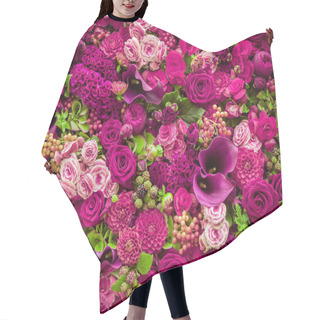 Personality  Abstract Background Of Flowers Hair Cutting Cape