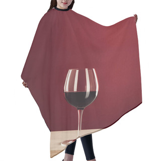 Personality  Glass With Red Wine  Hair Cutting Cape