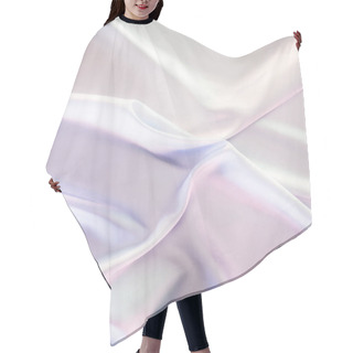 Personality  Light Beige And Pink Shiny Silk Fabric Background Hair Cutting Cape