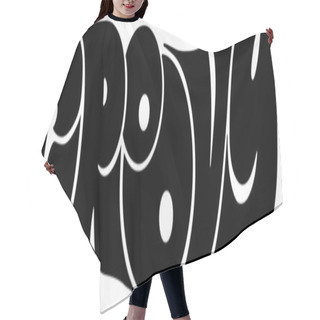 Personality  Groovy Banner Hair Cutting Cape