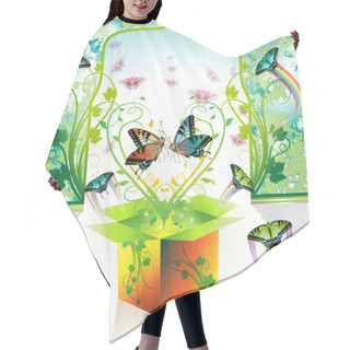 Personality  Love With Butterflies Hair Cutting Cape