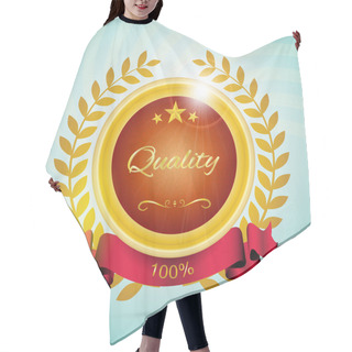 Personality  Best Choice Label. Vector Illustration Hair Cutting Cape
