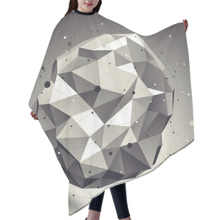 Personality  Asymmetric 3d Abstraction Hair Cutting Cape