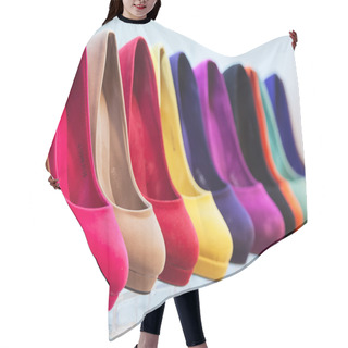 Personality  Colorful Leather Shoes Hair Cutting Cape