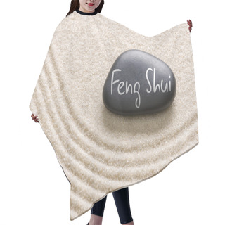 Personality  A Black Stone With The Inscription Feng Shui Hair Cutting Cape