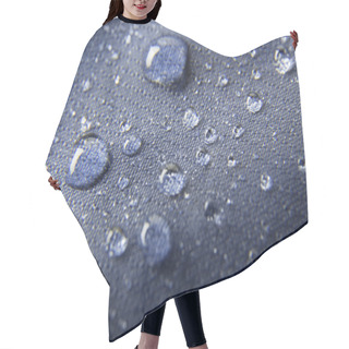 Personality  Blue Waterproof Membrane Textile Background With Drops Hair Cutting Cape