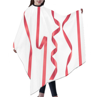 Personality  Red Ribbon Collection Hair Cutting Cape