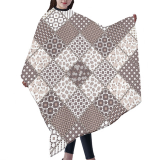 Personality  Creative Seamless Patchwork Pattern  Hair Cutting Cape