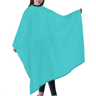 Personality  Mesh Structure Turquoise Hair Cutting Cape