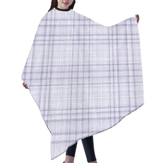 Personality  Delicate Gray And White Seamless Checkered Pattern Hair Cutting Cape