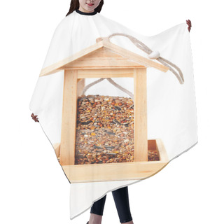 Personality  Wooden Bird Feeder House Hair Cutting Cape