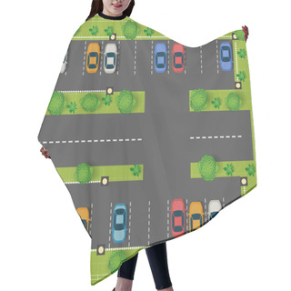 Personality  Car Parking Hair Cutting Cape