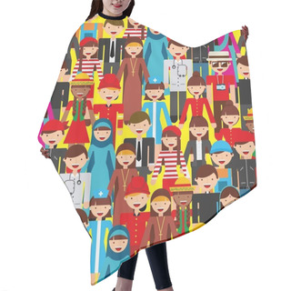 Personality  Diversity People Design Hair Cutting Cape