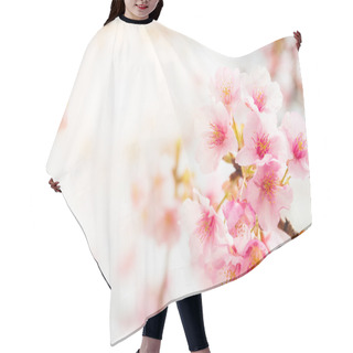 Personality  Sakura Pink Flowers On Tree Hair Cutting Cape