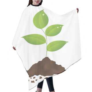 Personality  Green Plant Hair Cutting Cape