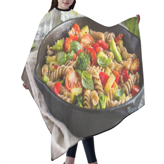 Personality  Whole Wheat Fusilli Pasta  With Vegetables Hair Cutting Cape