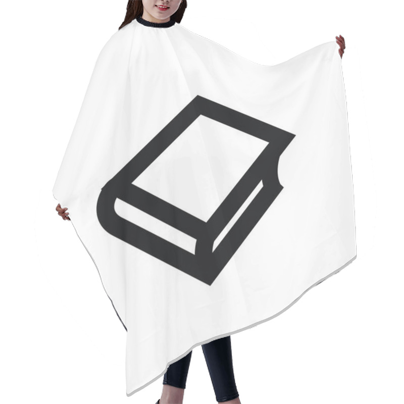 Personality  Book Vector Icon Hair Cutting Cape