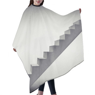 Personality  Stairs In Grey Room Hair Cutting Cape