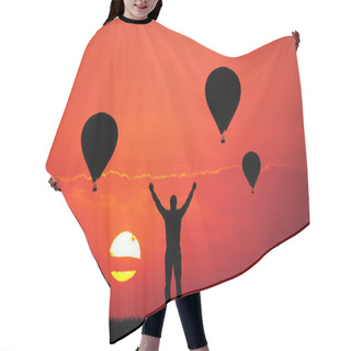 Personality  Hot Air Balloons Hair Cutting Cape