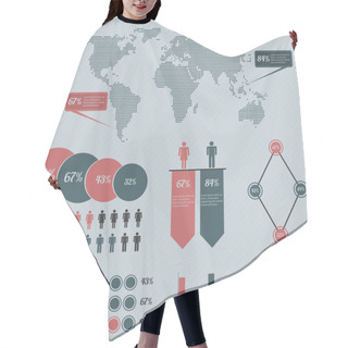 Personality  Infographics With A Population Hair Cutting Cape