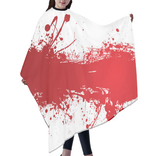 Personality  Blood Strip Banner Hair Cutting Cape