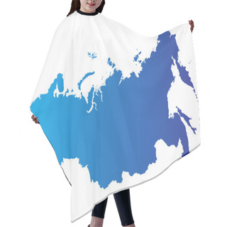 Personality  Vector Map Of Russia Hair Cutting Cape