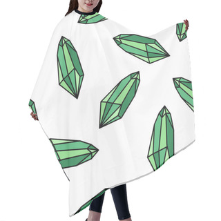 Personality  Gem Seamless Doodle Pattern Hair Cutting Cape