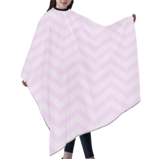 Personality  Pink Chevron Zigzag Textured Fabric Pattern Background Hair Cutting Cape