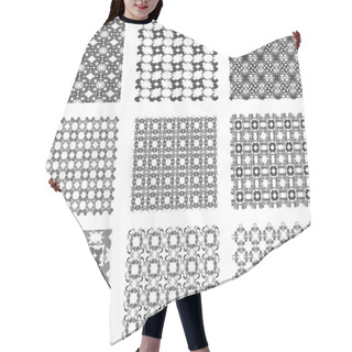 Personality  Set Black And White Geometric Patterns Background Hair Cutting Cape
