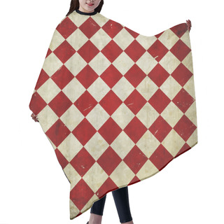 Personality  Grunge Checkered Background Hair Cutting Cape