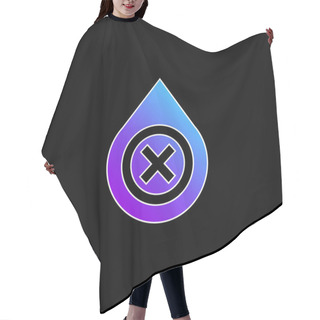 Personality  Blood Blue Gradient Vector Icon Hair Cutting Cape