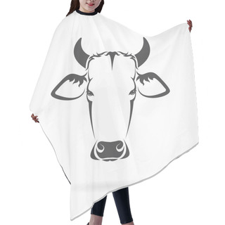 Personality  Vector Image Of An Cow Head On White Background Hair Cutting Cape
